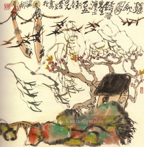 Li Huasheng Skizze an einem Sommertag 1981 Chinesische Malerei Ölgemälde